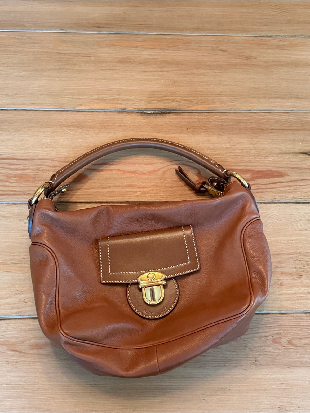 Marc Jacobs vintage  Brown Leather Shoulder Bag with Front Flap